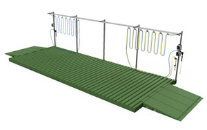 Industrial festoon hose handling system