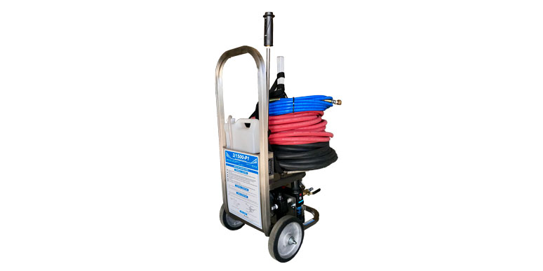 Compressed air power washer
